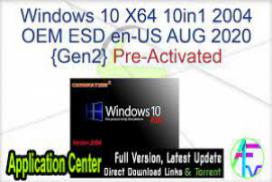 Windows 10 X64 10in1 2004 OEM ESD en-US JULY 2020 {Gen2}